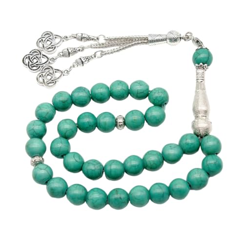 JAWSEU Muslimische Perlen Gebetskette Armband, Gebet Armband Frauen Männer Muslim Schmuck Gebet Perlen Armband Buddhist Armband Eid Mubarak Prayer Beads Religiöser Rosenkranz Anbetung Armbänder von JAWSEU