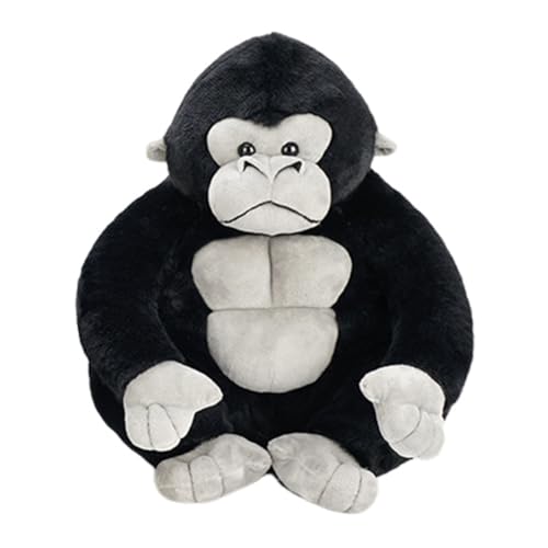 JAWSEU Niedliches Gorilla Plüschtier, Gorilla Plüschkissen Kuscheltie Weiches Süßes Gorilla Stofftier Niedliches Plüschtier Dekokissen Weiches Cartoon Gorilla Plüsch Schlafkissen Geschenke für Kinder von JAWSEU