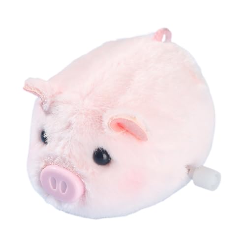 JAWSEU Oster Schwein Aufziehspielzeug Wind up Spielzeug Schwein Kuscheltier Springendes Oster Schwein Deko Ostern Schwein Kuscheltier, Osterkorb Füllstoffe Osternest Deko Ostergeschenk Kinder von JAWSEU