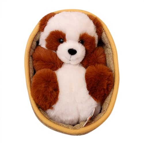 JAWSEU Panda Plüsch Kissen Panda Kuscheltier Niedliches Panda Körper Kissen Plüsch Puppe Spielzeug Weiches Panda Stofftier Spielzeug Flauschige Panda Puppe Kawaii Sofakissen Geschenk für Kinder von JAWSEU