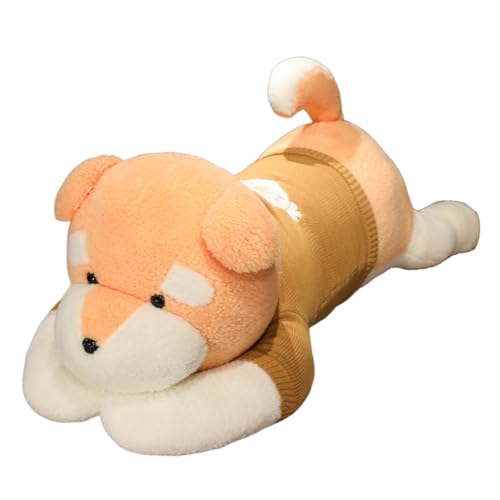 JAWSEU Shiba Inu Plüschtier Hund Kuscheltier Hund Plüsch Umarmt Kissen Tierform Hund Plüschtier Shiba Inu Stofftier Kissen Spielzeug Corgi Plüschtiere Hund Stofftier Plüschkissen Spielzeug für Kinder von JAWSEU