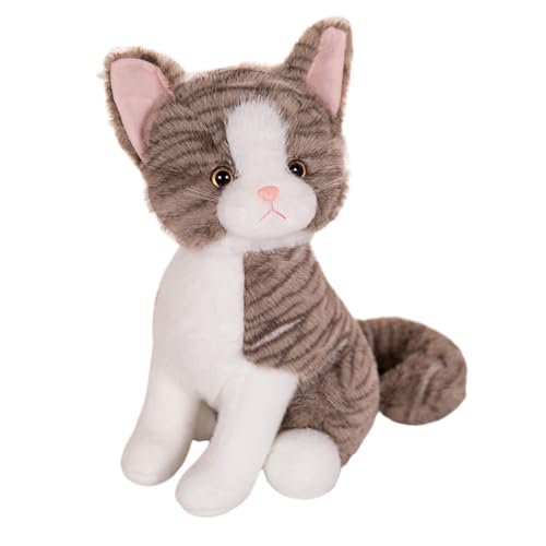 JAWSEU Simulation Kurzhaar Nette Katze Puppe Gefüllte lebensechte siamesische Katze Plüschtier Plüsch Katze Kuscheltier Katze Plüschfiur Stofftiere Haustier Spielzeug Geburtstagsgeschenk für Mädchen JAWSEU Simulation Kurzhaar Nette Katze Puppe Gefüllte lebensechte siamesische Katze Plüschtier Plüsch Katze Kuscheltier Katze Plüschfiur Stofftiere Haustier Spielzeug Geburtstagsgeschenk für Mädchen von JAWSEU