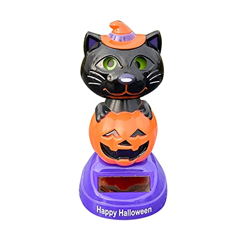 JAWSEU Solar Tanzen Spielzeug Figur, Solarbetrieben Tanzende Solarfigur Auto Armaturenbrett Ornamente Puppe Dekofigur Für Halloween Auto Armaturenbrett Dekoration Kinderspielzeug Geschenke von JAWSEU