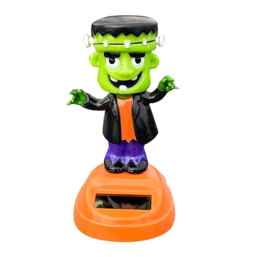 JAWSEU Solar Tanzen Spielzeug Figur, Solarbetrieben Tanzende Solarfigur Auto Armaturenbrett Ornamente Puppe Dekofigur Für Halloween Auto Armaturenbrett Dekoration Kinderspielzeug Geschenke von JAWSEU