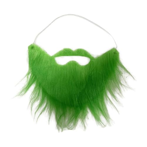 Künstlicher Bart, Gefälschte Bärte Schnurrbärte Lustige Schnurrbärte, Weihnachtsmann Bart Halloween Lustiger Zubehör Falscher Kostüm Whisker für Halloween Party Weihnachtsmann Cosplay von JAWSEU