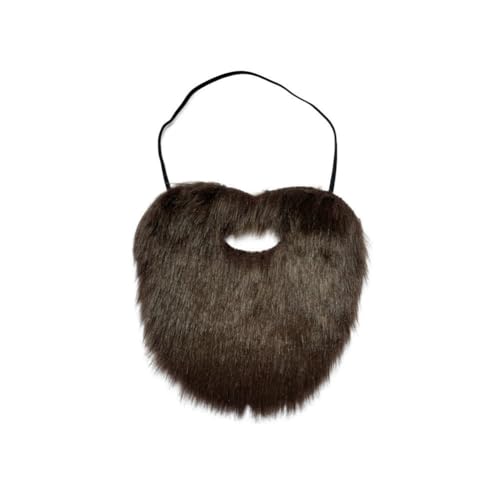 Künstlicher Bart, Santa Claus Gefälschte Bärte Schnurrbärte Lustige Schnurrbärte, Weihnachtsmann Bart Halloween Lustiger Falscher Kostüm Whisker für Halloween Party Weihnachtsmann Cosplay von JAWSEU