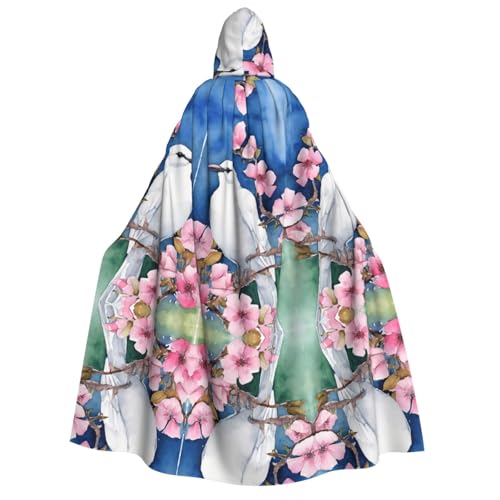 JAYWIS Halloween-Umhang mit Blumendruck für Erwachsene, bedruckt, voller Umhang für Festivals, Gothic-Veranstaltungen und Kostümpartys JAYWIS Halloween-Umhang mit Blumendruck für Erwachsene, bedruckt, voller Umhang für Festivals, Gothic-Veranstaltungen und Kostümpartys von JAYWIS