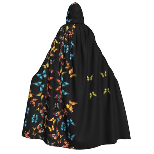 JAYWIS Halloween-Umhang mit Schmetterling-Aufdruck für Erwachsene, bedruckt, voller Umhang für Festivals, Gothic-Veranstaltungen und Kostümpartys JAYWIS Halloween-Umhang mit Schmetterling-Aufdruck für Erwachsene, bedruckt, voller Umhang für Festivals, Gothic-Veranstaltungen und Kostümpartys von JAYWIS
