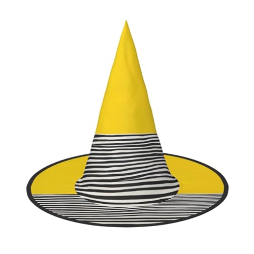 JAYWIS Mustard Yellow Black Print - Print Full Coverage Halloween Hat Adult - Packable Witch Headwear For Renaissance Fairs, Gothic Parties & Festivals JAYWIS Mustard Yellow Black Print - Print Full Coverage Halloween Hat Adult - Packable Witch Headwear For Renaissance Fairs, Gothic Parties & Festivals von JAYWIS