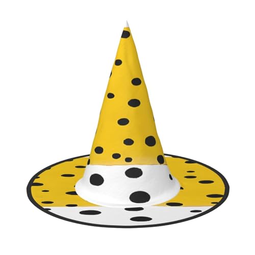 JAYWIS Mustard Yellow and Black – Print Full Coverage Halloween Hat Adult - Packable Witch Headwear For Renaissance Fairs, Gothic Parties & Festivals JAYWIS Mustard Yellow and Black – Print Full Coverage Halloween Hat Adult - Packable Witch Headwear For Renaissance Fairs, Gothic Parties & Festivals von JAYWIS