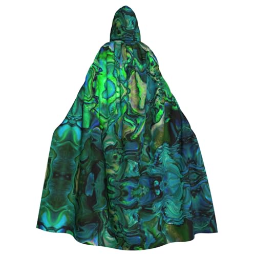 JBYJBX Abalone-Umhang mit Perlmutt-Druck, Halloween, Cosplay, Mittelalter-Festivals, Unisex, volle Länge, Umhang mit Hut und Kapuze JBYJBX Abalone-Umhang mit Perlmutt-Druck, Halloween, Cosplay, Mittelalter-Festivals, Unisex, volle Länge, Umhang mit Hut und Kapuze von JBYJBX