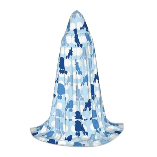 JBYJBX Blauer Pudel, gepunkteter Druck, Unisex, Kapuzenumhang, Halloween, Cosplay, Kostüm, Weihnachten, Karneval, Party, Umhang JBYJBX Blauer Pudel, gepunkteter Druck, Unisex, Kapuzenumhang, Halloween, Cosplay, Kostüm, Weihnachten, Karneval, Party, Umhang von JBYJBX