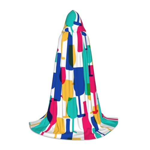 JBYJBX Cocktail-Gläser und Weinflaschen, bedruckt, Unisex, Kapuzenumhang, Halloween, Cosplay, Kostüm, Weihnachten, Karneval, Partykleidung, Schwarz, Large JBYJBX Cocktail-Gläser und Weinflaschen, bedruckt, Unisex, Kapuzenumhang, Halloween, Cosplay, Kostüm, Weihnachten, Karneval, Partykleidung, Schwarz, Large von JBYJBX