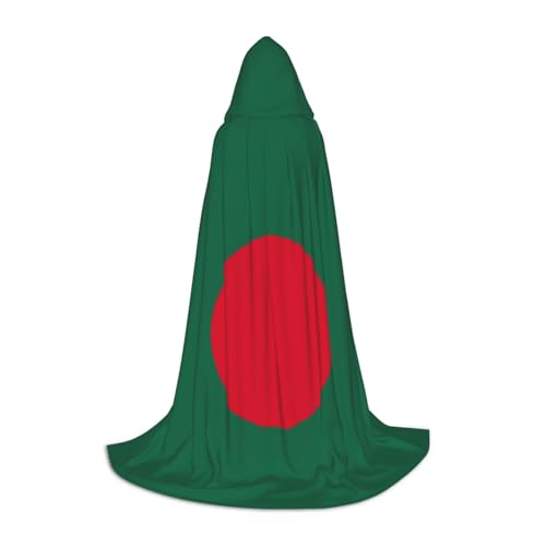 JBYJBX Halloween Umhang mit Bangladesch-Flagge, 130/150/170 cm, Halloween-Kostüm, Karnevalskostüm, Cosplay-Themenparty von JBYJBX