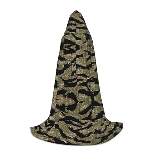 JBYJBX Kapuzenumhang mit Tigerstreifen, Camouflage-Druck, Unisex, Halloween, Cosplay, Kostüm, Weihnachten, Karneval, Party, Umhang JBYJBX Kapuzenumhang mit Tigerstreifen, Camouflage-Druck, Unisex, Halloween, Cosplay, Kostüm, Weihnachten, Karneval, Party, Umhang von JBYJBX