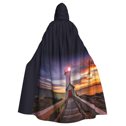 JBYJBX Leuchtturm-Druck, Halloween, Cosplay, Mittelalter-Festivals, Unisex, Umhang mit Hut und Kapuze JBYJBX Leuchtturm-Druck, Halloween, Cosplay, Mittelalter-Festivals, Unisex, Umhang mit Hut und Kapuze von JBYJBX