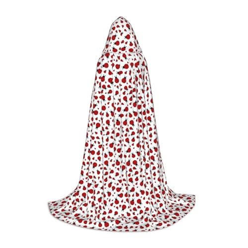 JBYJBX Marienkäfer-Druck, Halloween-Kapuzenumhang, 130/150/170 cm, Karneval, Hexenkostüm, Cosplay, Mottoparty JBYJBX Marienkäfer-Druck, Halloween-Kapuzenumhang, 130/150/170 cm, Karneval, Hexenkostüm, Cosplay, Mottoparty von JBYJBX