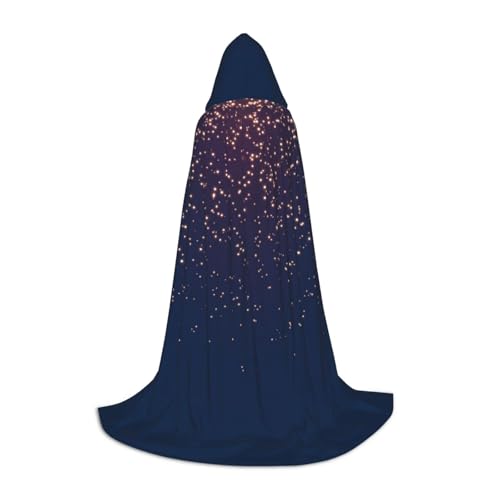 JBYJBX Marineblauer Himmel und Sternen-Druck, Halloween-Kapuzenumhang, 130/150/170 cm, Karneval, Hexenkostüm, Cosplay, Mottoparty JBYJBX Marineblauer Himmel und Sternen-Druck, Halloween-Kapuzenumhang, 130/150/170 cm, Karneval, Hexenkostüm, Cosplay, Mottoparty von JBYJBX