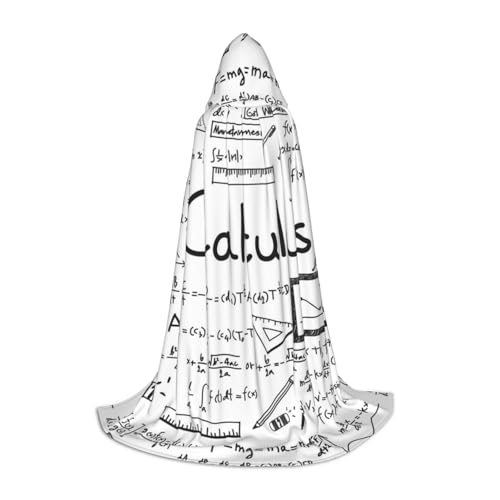JBYJBX Mathematik-Geometrie-Geek-Calculus-Druck, Halloween, Kapuzenumhang, 130/150/170 cm, Karneval, Hexenkostüm, Cosplay, Mottoparty JBYJBX Mathematik-Geometrie-Geek-Calculus-Druck, Halloween, Kapuzenumhang, 130/150/170 cm, Karneval, Hexenkostüm, Cosplay, Mottoparty von JBYJBX