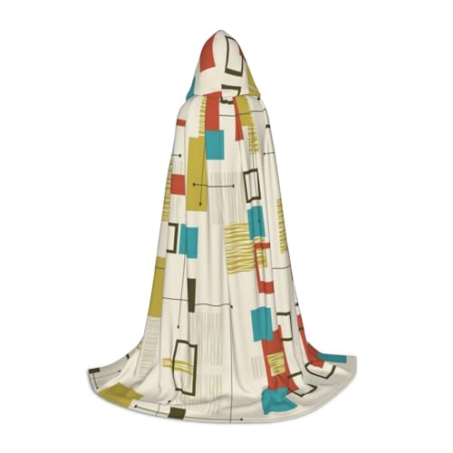 JBYJBX Mid Century moderner Druck, Unisex, Kapuzenumhang, Halloween, Cosplay, Kostüm, Weihnachten, Karneval, Party, Umhang JBYJBX Mid Century moderner Druck, Unisex, Kapuzenumhang, Halloween, Cosplay, Kostüm, Weihnachten, Karneval, Party, Umhang von JBYJBX