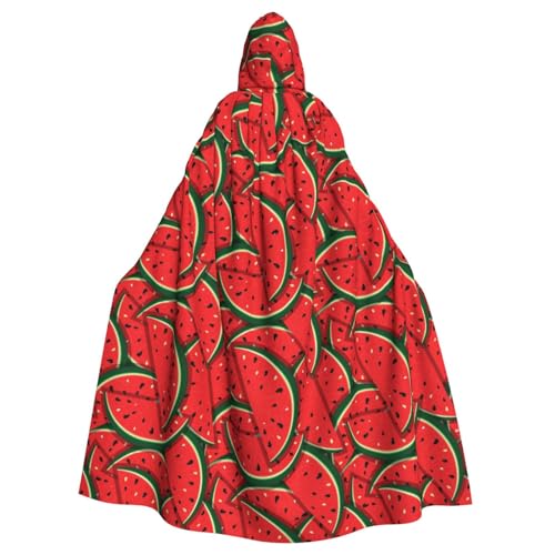 JBYJBX Roter Wassermelonen-Druck, Halloween, Cosplay, Mittelalter-Festivals, Unisex, Umhang mit Hut und Kapuze JBYJBX Roter Wassermelonen-Druck, Halloween, Cosplay, Mittelalter-Festivals, Unisex, Umhang mit Hut und Kapuze von JBYJBX