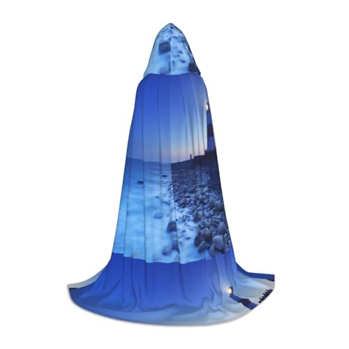 JBYJBX The Seaside Lighthouse Print Unisex Kapuzenumhang Halloween Cosplay Kostüm Weihnachten Karneval Party Wear Cape JBYJBX The Seaside Lighthouse Print Unisex Kapuzenumhang Halloween Cosplay Kostüm Weihnachten Karneval Party Wear Cape von JBYJBX