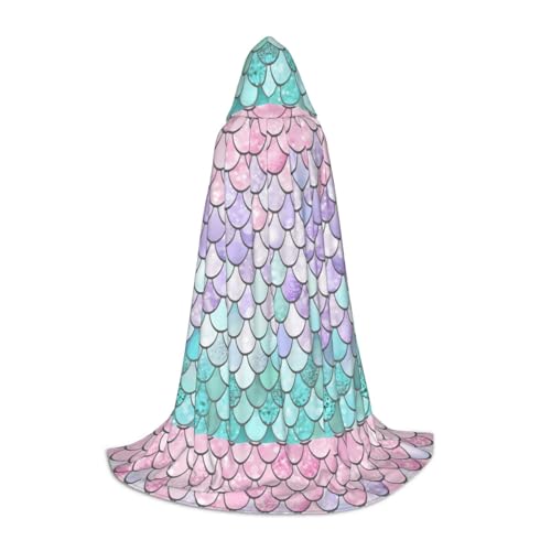 JBYJBX Umhang mit Kapuze, Meerjungfrauen-Motiv, Unisex, für Halloween, Cosplay, Weihnachten, Karneval, Party, Umhang JBYJBX Umhang mit Kapuze, Meerjungfrauen-Motiv, Unisex, für Halloween, Cosplay, Weihnachten, Karneval, Party, Umhang von JBYJBX