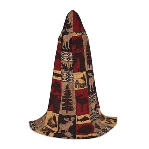 JBYJBX Umhang mit Kapuze, Motiv: Bär, Hirsch, Fisch-Druck, Unisex, Halloween, Cosplay, Kostüm, Weihnachten, Karneval, Party, Umhang JBYJBX Umhang mit Kapuze, Motiv: Bär, Hirsch, Fisch-Druck, Unisex, Halloween, Cosplay, Kostüm, Weihnachten, Karneval, Party, Umhang von JBYJBX