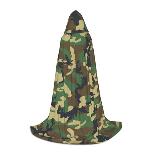JBYJBX Umhang mit Kapuze, Unisex, Militär, Camouflage, Grün, Halloween, Cosplay, Kostüm, Weihnachten, Karneval, Party, Umhang JBYJBX Umhang mit Kapuze, Unisex, Militär, Camouflage, Grün, Halloween, Cosplay, Kostüm, Weihnachten, Karneval, Party, Umhang von JBYJBX