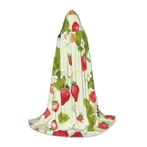 JBYJBX Umhang mit Kapuze für Halloween, Cosplay, Kostüm, Weihnachten, Karneval, Party, Umhang mit schönem Erdbeermotiv JBYJBX Umhang mit Kapuze für Halloween, Cosplay, Kostüm, Weihnachten, Karneval, Party, Umhang mit schönem Erdbeermotiv von JBYJBX