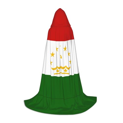 JBYJBX Umhang mit Kapuze und Flagge von Tadschikistan, Unisex, für Halloween, Cosplay, Kostüm, Weihnachten, Karneval, Party, Umhang JBYJBX Umhang mit Kapuze und Flagge von Tadschikistan, Unisex, für Halloween, Cosplay, Kostüm, Weihnachten, Karneval, Party, Umhang von JBYJBX
