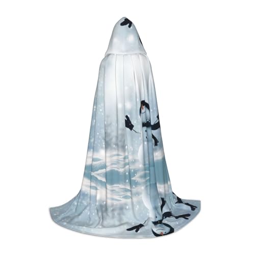 JBYJBX Umhang mit Kapuze und Schneemann-Motiv, Unisex, für Halloween, Cosplay, Kostüm, Weihnachten, Karneval, Party, Umhang JBYJBX Umhang mit Kapuze und Schneemann-Motiv, Unisex, für Halloween, Cosplay, Kostüm, Weihnachten, Karneval, Party, Umhang von JBYJBX