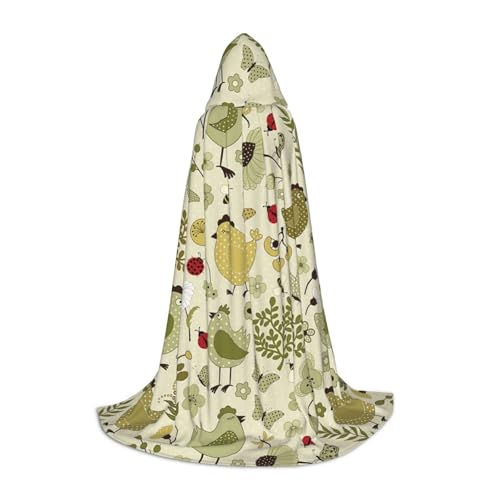 JBYJBX Umhang mit Kapuze und gelben Blättern, Huhn-Druck, Unisex, Halloween, Cosplay, Kostüm, Weihnachten, Karneval, Party, Umhang JBYJBX Umhang mit Kapuze und gelben Blättern, Huhn-Druck, Unisex, Halloween, Cosplay, Kostüm, Weihnachten, Karneval, Party, Umhang von JBYJBX