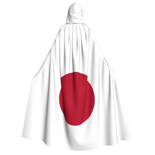 JBYJBX Umhang mit Kapuze und japanischer Flagge, 190 cm, Erwachsenenkostüm, Halloween, Cosplay, Karneval, Partys von JBYJBX