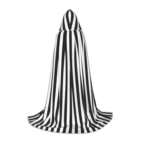 JBYJBX Umhang mit Kapuze und schwarzem Streifendruck, Unisex, für Halloween, Cosplay, Kostüm, Weihnachten, Karneval, Party, Umhang JBYJBX Umhang mit Kapuze und schwarzem Streifendruck, Unisex, für Halloween, Cosplay, Kostüm, Weihnachten, Karneval, Party, Umhang von JBYJBX
