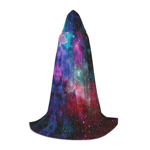JBYJBX Umhang mit buntem Galaxie-Druck, Unisex, mit Kapuze, Halloween, Cosplay, Kostüm, Weihnachten, Karneval, Party, Umhang JBYJBX Umhang mit buntem Galaxie-Druck, Unisex, mit Kapuze, Halloween, Cosplay, Kostüm, Weihnachten, Karneval, Party, Umhang von JBYJBX