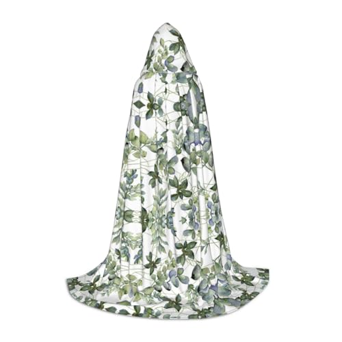 JBYJBX Umhang mit grünem Eukalyptusblätter, Unisex, Kapuzenumhang, Halloween, Cosplay, Kostüm, Weihnachten, Karneval, Party, Umhang, Schwarz, Large JBYJBX Umhang mit grünem Eukalyptusblätter, Unisex, Kapuzenumhang, Halloween, Cosplay, Kostüm, Weihnachten, Karneval, Party, Umhang, Schwarz, Large von JBYJBX