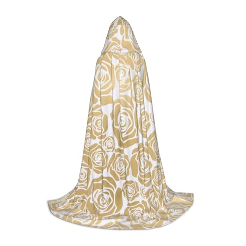JBYJBX Umhang mit vielen goldenen Blumen, Unisex, Kapuzenumhang, Halloween, Cosplay, Kostüm, Weihnachten, Karneval, Party, Umhang JBYJBX Umhang mit vielen goldenen Blumen, Unisex, Kapuzenumhang, Halloween, Cosplay, Kostüm, Weihnachten, Karneval, Party, Umhang von JBYJBX