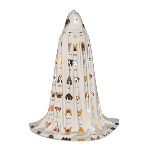 JBYJBX Unisex Kapuzenumhang mit Hunderassen-Aufdruck, Halloween, Cosplay, Kostüm, Weihnachten, Karneval, Party, Umhang JBYJBX Unisex Kapuzenumhang mit Hunderassen-Aufdruck, Halloween, Cosplay, Kostüm, Weihnachten, Karneval, Party, Umhang von JBYJBX