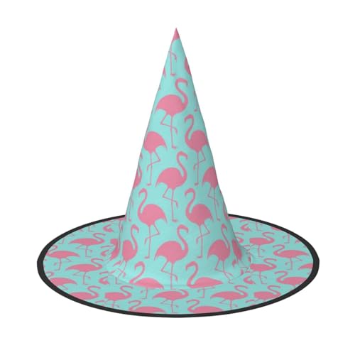 Jbyjbx Roter Flamingo-Druck, Karneval, Halloween, Hexenhut, Motto-Partys, Hut, Cosplay, Maskerade, Urlaubsdekoration Jbyjbx Roter Flamingo-Druck, Karneval, Halloween, Hexenhut, Motto-Partys, Hut, Cosplay, Maskerade, Urlaubsdekoration von JBYJBX