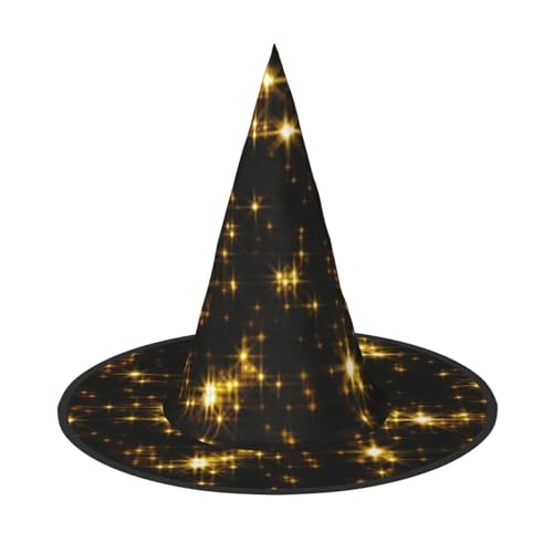 Jbyjbx Schwarz-Gold-Tapetendruck, Karneval, Halloween, Hexenhut, Motto-Partys, Hut, Cosplay, Maskerade, Urlaubsdekoration Jbyjbx Schwarz-Gold-Tapetendruck, Karneval, Halloween, Hexenhut, Motto-Partys, Hut, Cosplay, Maskerade, Urlaubsdekoration von JBYJBX