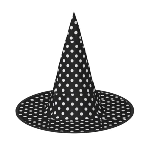 Jbyjbx Schwarz-weißer großer Punkt-Druck, Karneval, Halloween, Hexenhut, Motto-Partys, Hut, Cosplay, Maskerade, Urlaubsdekoration Jbyjbx Schwarz-weißer großer Punkt-Druck, Karneval, Halloween, Hexenhut, Motto-Partys, Hut, Cosplay, Maskerade, Urlaubsdekoration von JBYJBX