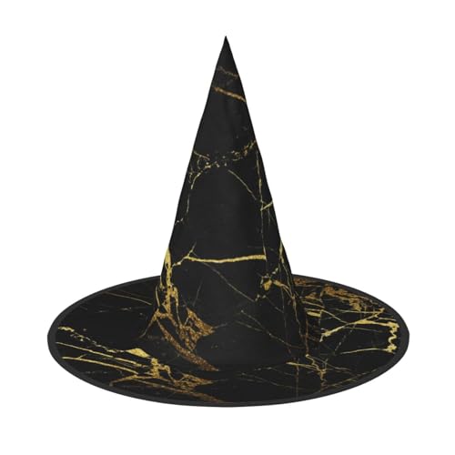 Jbyjbx Schwarzer und goldener Hintergrunddruck, Karneval, Halloween, Hexenhut, Motto-Partys, Hut, Cosplay, Maskerade, Urlaubsdekoration Jbyjbx Schwarzer und goldener Hintergrunddruck, Karneval, Halloween, Hexenhut, Motto-Partys, Hut, Cosplay, Maskerade, Urlaubsdekoration von JBYJBX