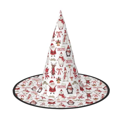 Jbyjbx Weihnachtsmann-Druck, Karneval, Halloween, Hexenhut, Motto-Partys, Hut, Cosplay, Maskerade, Urlaubsdekoration Jbyjbx Weihnachtsmann-Druck, Karneval, Halloween, Hexenhut, Motto-Partys, Hut, Cosplay, Maskerade, Urlaubsdekoration von JBYJBX