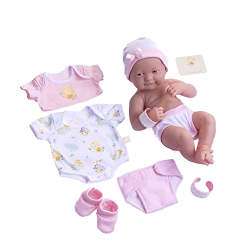 JC TOYS (18543_A Babypuppe, mit 8-teiligem Zubehör-Set, 36 cm von jc toys