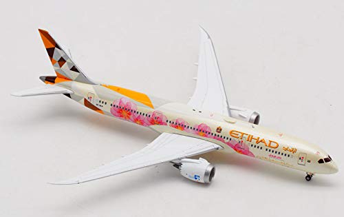 JC Wings Etihad Boeing B787-9 Sakura A6-BLK 1/400 Druckguss Flugzeug Modellflugzeug von JC Wings