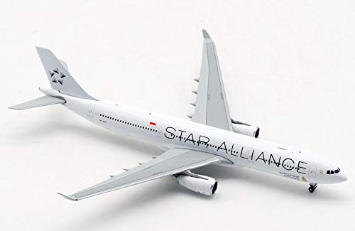 JC Wings Singapore Airlines Airbus A330-300 9V-STU Star Alliance 1/400 Druckguss Flugzeug Modellflugzeug von JC Wings