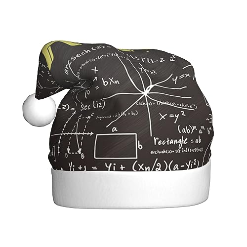 JCAKES Mathematik-Weihnachtsmütze, Weihnachtsmannmütze für Erwachsene, Partyhut, verwendet für Weihnachtsverkleidungen, um die festliche Stimmung zu schaffen. von JCAKES