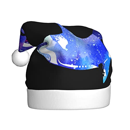 JCAKES Orca Killerwal Weihnachtsmütze, Weihnachtsmannmütze für Erwachsene, Partyhut, verwendet für Weihnachtsverkleidungen, um die festliche Stimmung zu schaffen. von JCAKES