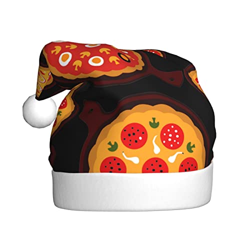 JCAKES Weihnachtsmütze für Pizza, Essen, Weihnachtsmannmütze für Erwachsene, Partyhut, verwendet für Weihnachtsverkleidungen, um die festliche Stimmung zu schaffen. von JCAKES